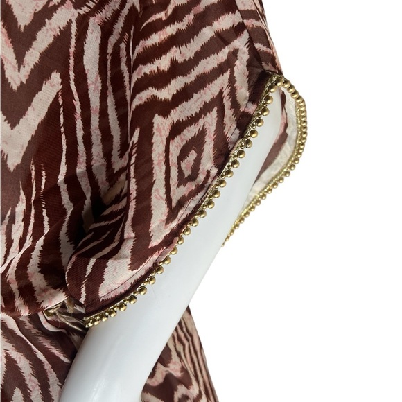 True Destination Challis Printed Long Beach Cover Up - Picture 8 of 14